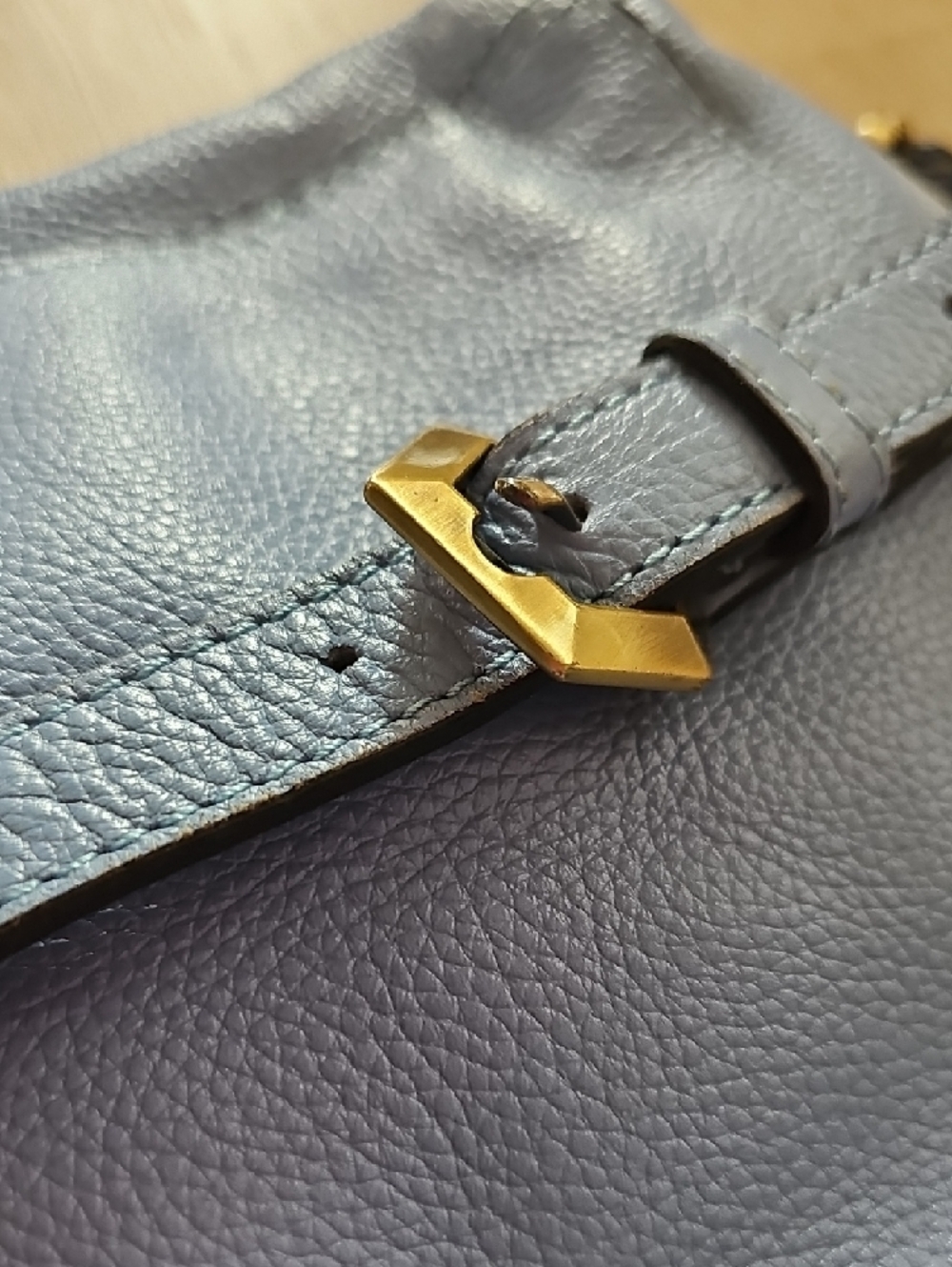 orYANY Light Blue Leather Tassel Crossbody Bag - Picture 12 of 15